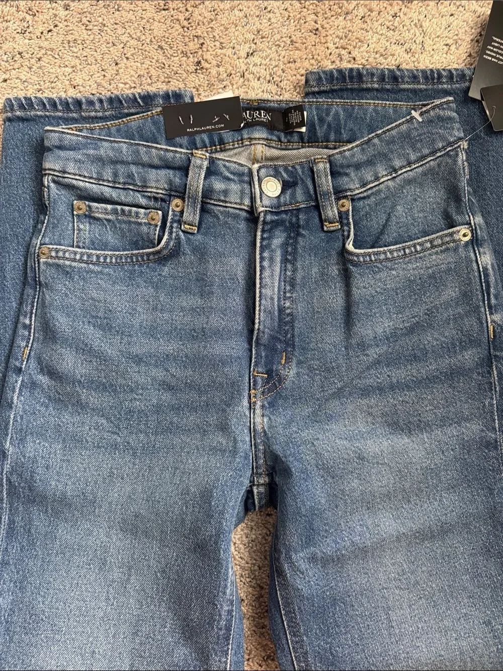 Ralph Lauren Women’s Blue High rise  Stretch  Jeans 26/2